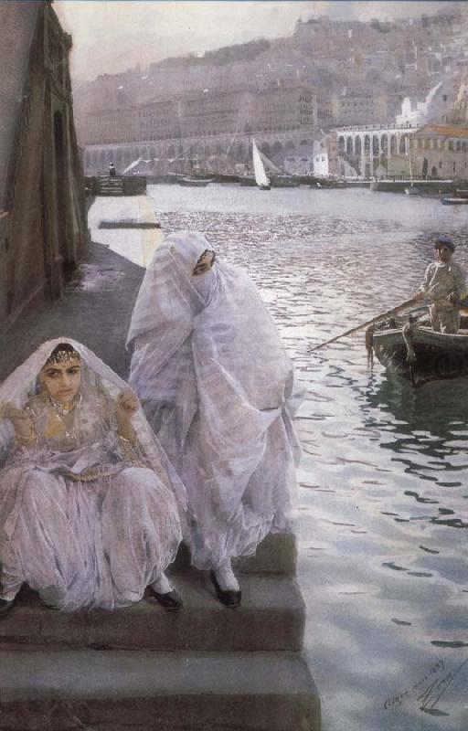 Anders Zorn I Algers Hamn (In the harbour of Algiers) china oil painting image